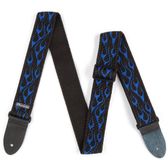 Jim Dunlop Jacquard Gitaarband Blauw Geflammeerd