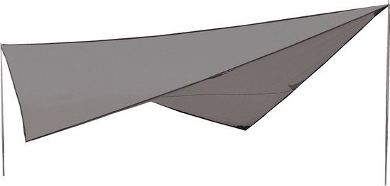High Peak Tarp 2 - Schaduwdoek - Grijs - 400 x 400 cm - Polyester