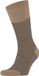 FALKE Airport Herringstripe eenkleurig wol katoen sokken heren bruin - maat 43-46