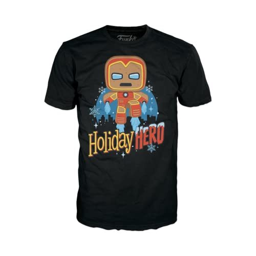 Funko Boxed Tee: Marvel Holiday - GB Iron Man- XL