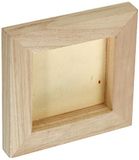 Artemio VITAB1515 3D-houten frame om te decoreren, hout, beige, 15 x 2 x 15 cm