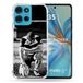 Cokitec Versterkte hoes voor Motorola G75 5G Sport Rugby Zwart Wit