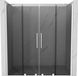 Mexen Velar Duo portes de douche coulissantes 180 cm, graphite, blanc