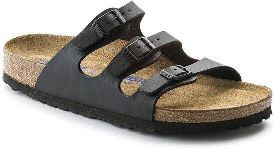 Birkenstock Florida - Slippers - Dames - Zwart - Maat 40