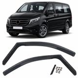 BinaParts Windschermers Geschikt voor Mercedes Vito V-Klasse W447 2014-2023 – Smoke Zwart – 2-Delige Set