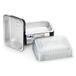 Cuki Professional Aluminium schalen met deksel, ultrasterk, 4 porties, gelakt, 24 x 17 x 5 cm, 1 verpakking met 25 stuks, wegwerp voor oven, magnetron, koelkast, koken, opslag