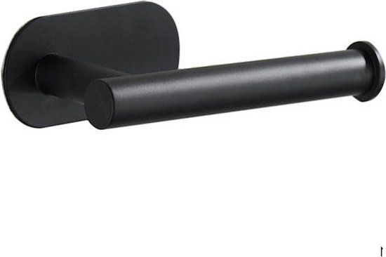 Repus Zelfklevende Toiletpapier Houder - Rvs - Zwart