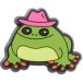Crocs Jibbitz Grenouille Fille En Chapeau