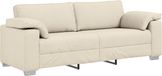 vidaXL 3-Zits Sofa Beige Linnenmix 220 cm