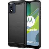 GSMnet Motorola Coque pour Motorola Moto E13, OEM, Carbone, Noire