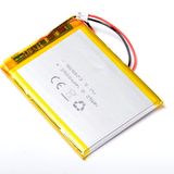 AFTERTECH 505573 2500 mAh 2,5 Ah 73 x 55 x 5 mm lithium-polymeercel Lipo 3,7 V oplaadbaar met BMS en stekker JST PHR 02 M4D1