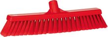 Vikan 31784 Bezem, Duw, Soft-Split, 16,5", PP/SS, Rood
