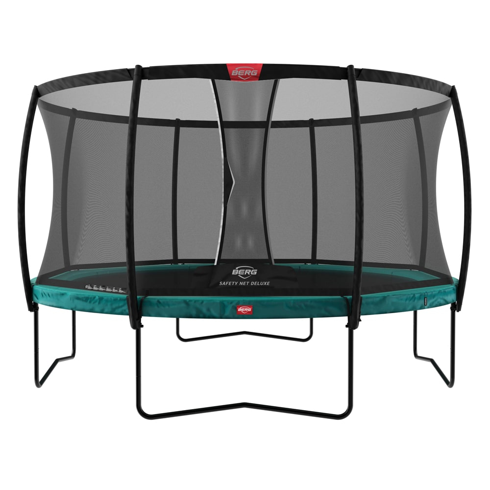 Berg Trampoline - Champion Regular (incl. veiligheidsnet deluxe) - 430 cm - Groen