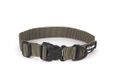 Mountain Paws Extra stoere halsband met naamplaatje bevestigingspunt | Maatbereik voor nekmaten 26 - 68 cm. Klein, olijf