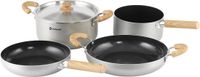 Outwell Feast Ceramic Set XL Set de casseroles 3 casseroles Céramique Gris