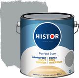 Histor Perfect Base Grondverf - Houtverf voor Binnen - Primer Verf voor Hout op Waterbasis - Uitstekende Hechting en Extra Dekking - Grijs - 2.5 L