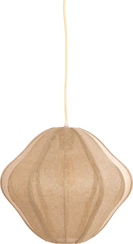 Light & Living Hanglamp Sukau Jute, 38cm - Bruin