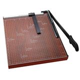 Voluker Papiersnijmachine A3, metalen basis, papiersnijder, kan 10 vellen tegelijkertijd worden gesneden, 48,5 x 38,5 x 3,3 cm, rood