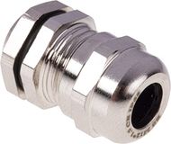 RS PRO Kabelschroefverbinding, M12 messing vernikkeld 3 mm/6,5 mm, IP68, verpakking van 5 stuks