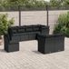 Maison Exclusive - Ensemble de jardin, 8 pièces, avec coussins, noir, en polyrotin
