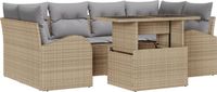 vidaXL Banc de jardin beige polyrattan