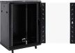 vidaXL Armoire de serveur réseau avec espace de rangement, noir, 60 x 60 x 80 cm, acier