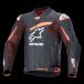 Alpinestars Veste En Cuir GP Plus R V4 Rideknit Noir Rouge Fluo Blanc, Taille : 50