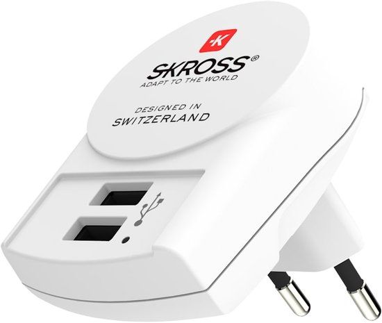 Skross 1302421 - Oplader voor mobiele apparatuur - Wit