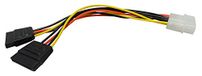 Waytex 19102 Molex stroomkabel (4-polig/SATA, 0,16 m) zwart