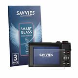 Savvies 3 Stuks Screenprotector voor Canon PowerShot G7 X Mark III - Transparant
