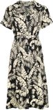 Banned Retro Banned Yvette Dames Midi-jurk - zwart/bruin - 3XL
