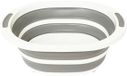 5Five Afwasteil opvouwbaar - kunststof - 8L - 40 x 30 x 14 cm - grijs