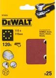 DeWalt DT3033 Vlak Schuurvel - K120 - 115 x 115mm (25 stuks)
