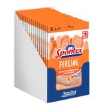 Spontex Feeling Huishoudhandschoenen, 18 paar, maat S