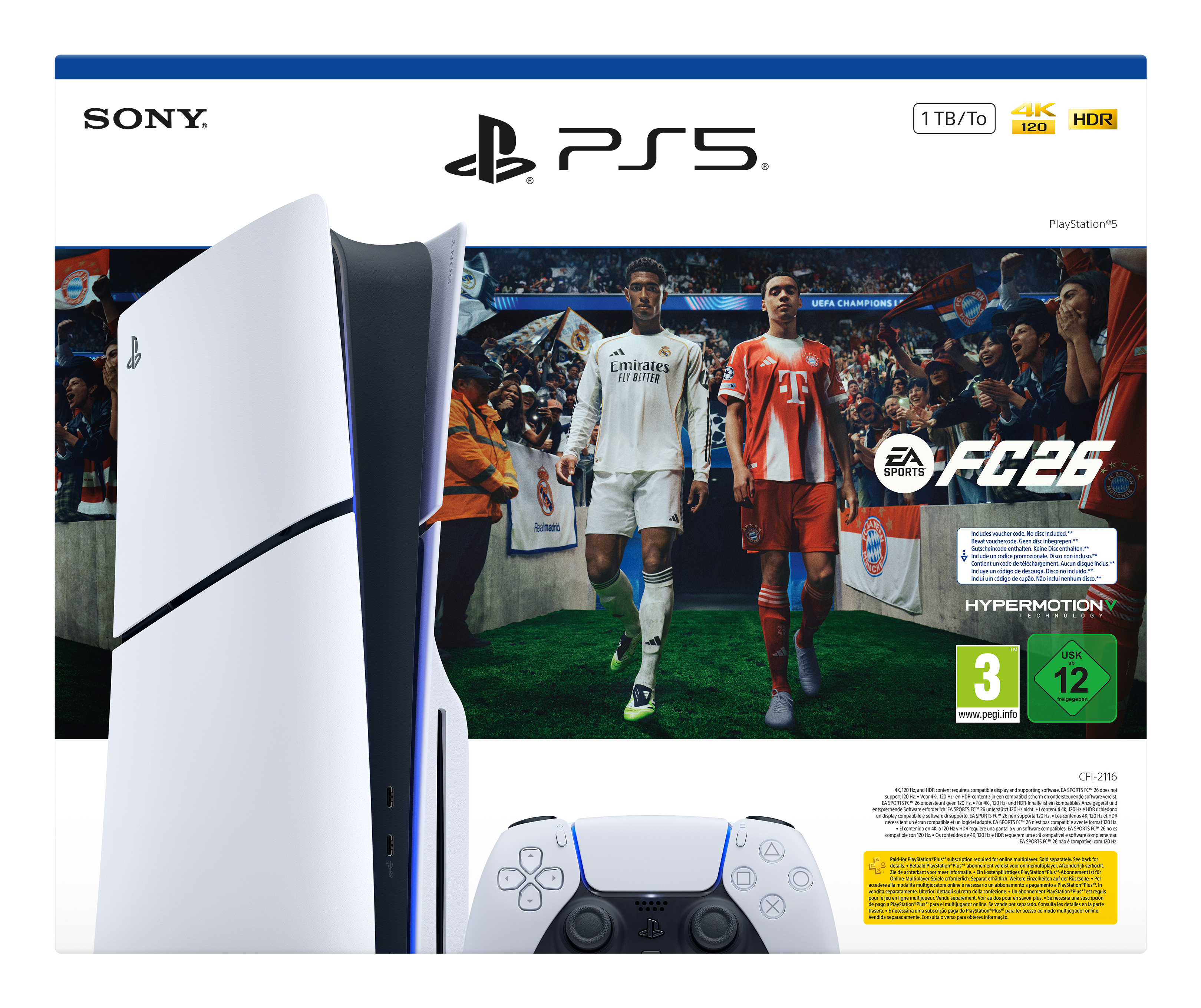 Sony PlayStation 5 + EA Sports FC 26 Bundle 1 TB - Black/White