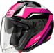 Nolan N40-6 Piega 346, casque ouvert, couleur: Noir/Fuchsia/Mauve, taille: XXS