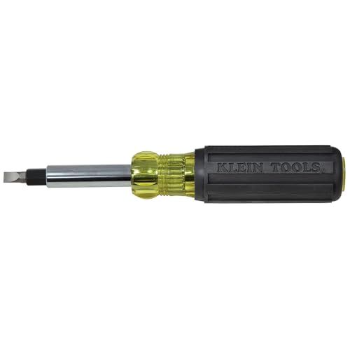 Multi-Bit Screwdriver/Nut Driver, Heavy Duty Klein Tools 32557, Yellow/Black