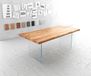 Edge Table à manger acacia naturel 200x100 XL verre Live-Edge