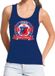 Bellatio Decorations Kort en Pittig Blauw Dames Tanktop S