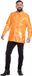 Wilbers Jaren 80 & 90 Kostuum | Oranje Ruchesblouse Satijn Foute Disco | Maat 60 | Carnaval kostuum | Verkleedkleding