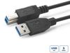 Microconnect USB 3.2 Gen 1 A-B 1m M-M Zwart