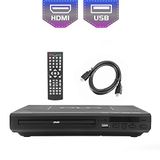 SOYAR DVD-speler 225 mm, compatibel met CD-/DVD-/MP3-spelers met afstandsbediening, USB-aansluiting, ondersteunt HDMI-uitgang (Blu-Ray Disc niet Pris laden) zwart