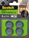 Scotch Move & Protect Sliders SP62A05, Klem, Grijs, Ø 19 mm, 8/Pack - 100 Kg
