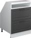 Vicco Rion Kast voor schuine wand – 60 x 81.6 cm met 2 laden, kastromp 60 cm diepte Antraciet landhuis