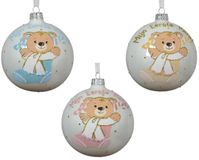 Decoris Kerstbal glas d10 cm a3 P