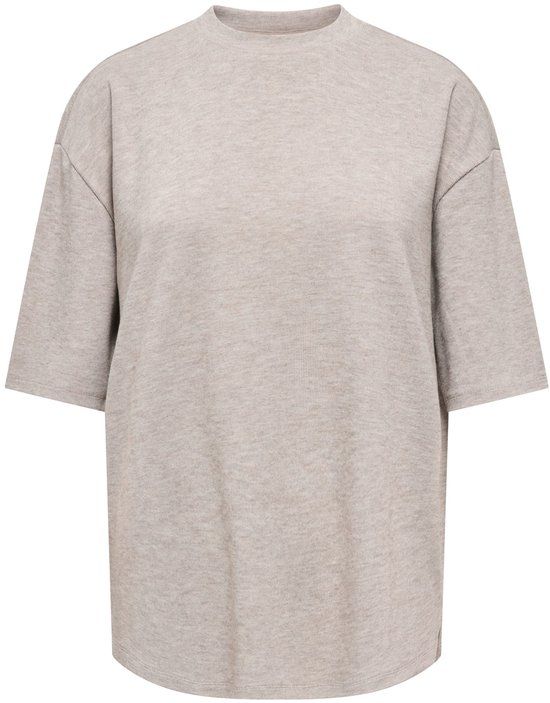 JDY JDYVITA S/S O NECK TOP JRS DIA Dames Blouses Chateau Gray Polyester 78% Viscose 16% Elastaan 6% Lange mouw Maat 38 M Herfst/Winter 2026