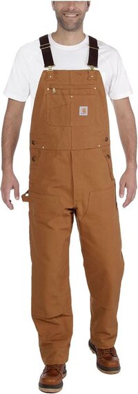 Carhartt Duck Bib Overall - 102776 - Carhartt Brown - Men's - Size 30/32