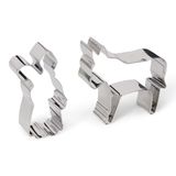 Patisse 13994 Set van 2 Gingerman Snijders met Hart, 7 x 6 x 2,5 cm, Roestvrij Staal