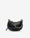 Isabel Marant Sac Oskan Moon En Cuir Grainé - Noir Et Argenté