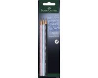 Faber-Castell GRIP SPARKLE Harmony Potlodenset, 3 stuks, Kleurpotloden, Hardheid B, 2.0 mm